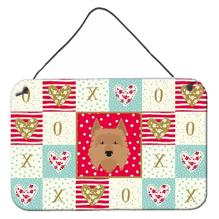 Carolines Treasures 8 x 12 in. Australian Terrier Love Wall or Door Hanging Prints CK5184DS812